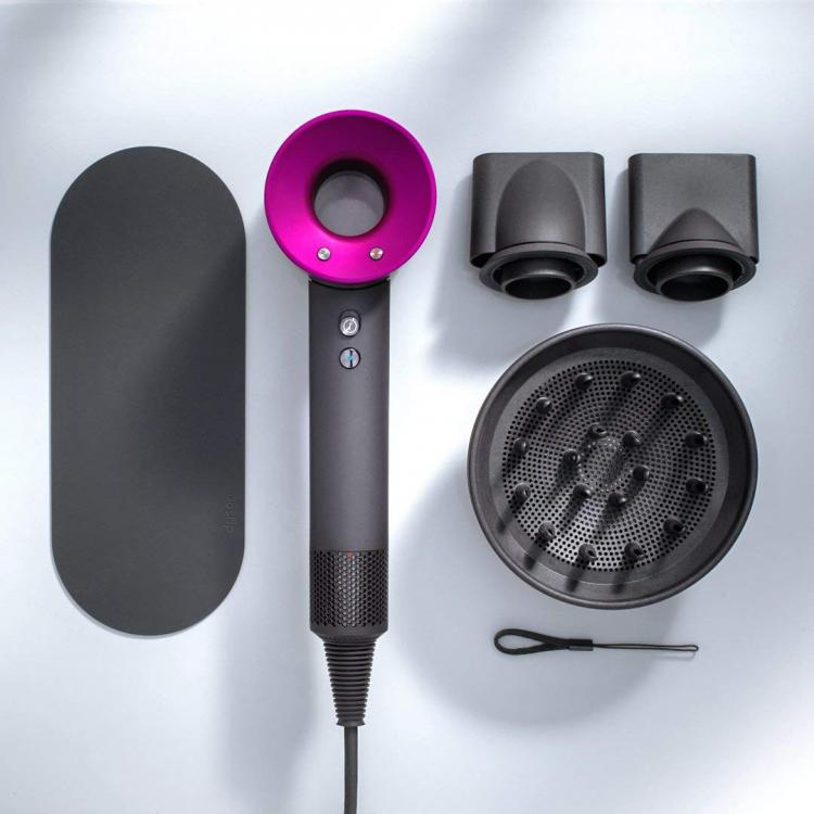 DYSON ASCIUGACAPELLI HD07 SUPERSONIC HAIR DRYER 1600W GRIGIO/FUCSIA RICONDIZIONATO