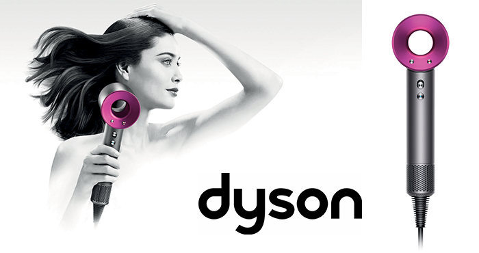 DYSON ASCIUGACAPELLI HD07 SUPERSONIC HAIR DRYER 1600W GRIGIO/FUCSIA RICONDIZIONATO