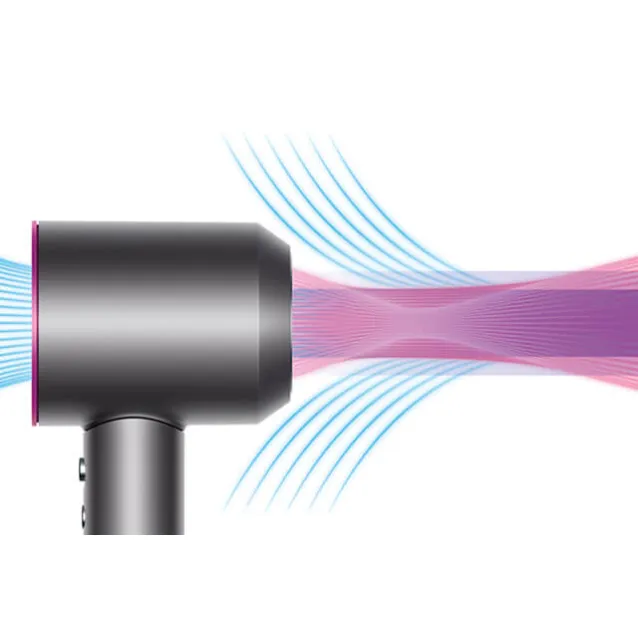 DYSON ASCIUGACAPELLI HD07 SUPERSONIC HAIR DRYER 1600W GRIGIO/FUCSIA RICONDIZIONATO